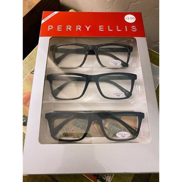 Perry Ellis Men's Readers Reading Glasses +2.50 - Picture 1 of 2